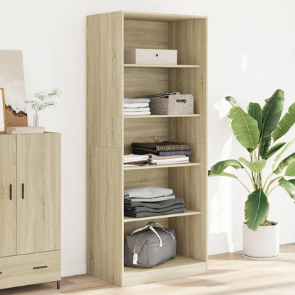 vidaXL Wardrobe Sonoma Oak 80x50x200 cm Engineered Wood 1