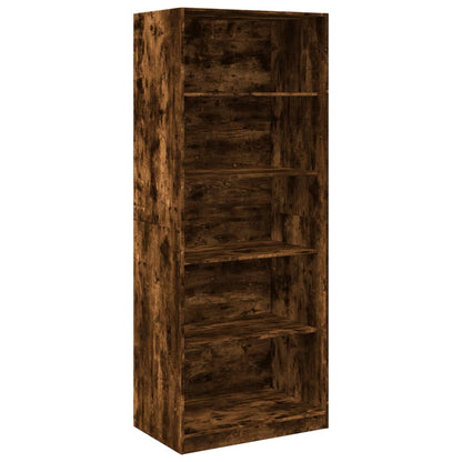 vidaXL Wardrobe Smoked Oak 80x50x200 cm Engineered Wood 2