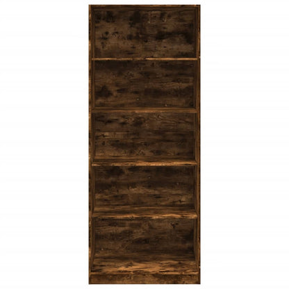 vidaXL Wardrobe Smoked Oak 80x50x200 cm Engineered Wood 4