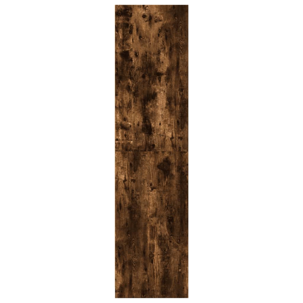 vidaXL Wardrobe Smoked Oak 80x50x200 cm Engineered Wood 5