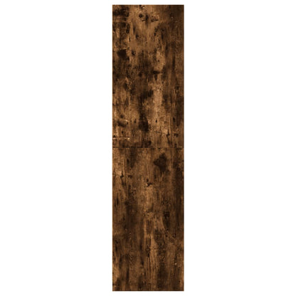vidaXL Wardrobe Smoked Oak 80x50x200 cm Engineered Wood 5