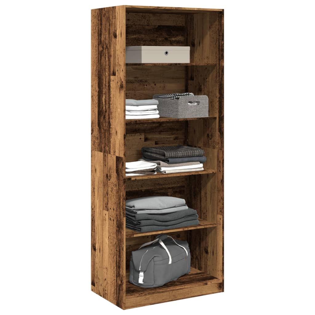 vidaXL Wardrobe Old Wood 80x50x200 cm Engineered Wood 3