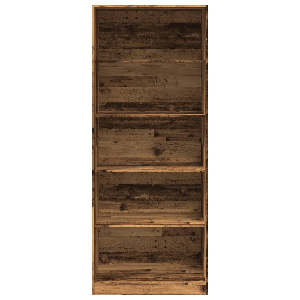 vidaXL Wardrobe Old Wood 80x50x200 cm Engineered Wood 4