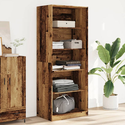 vidaXL Wardrobe Old Wood 80x50x200 cm Engineered Wood 1