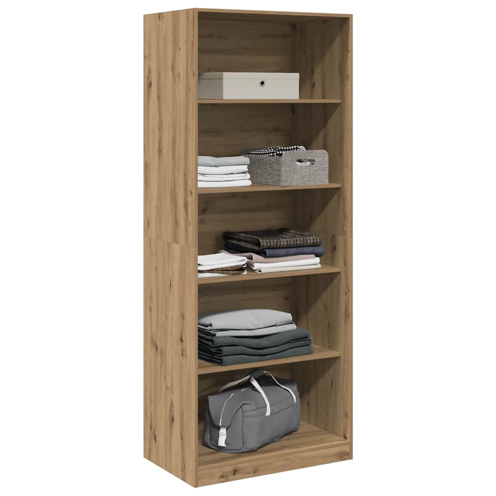 vidaXL Wardrobe Artisian Oak 80x50x200 cm Engineered Wood 3