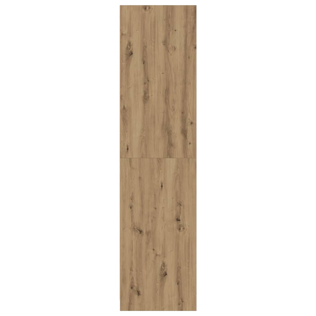 vidaXL Wardrobe Artisian Oak 80x50x200 cm Engineered Wood 5