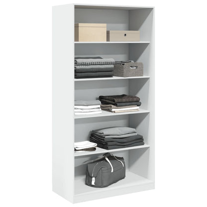 vidaXL Wardrobe White 100x50x200 cm Engineered Wood 3