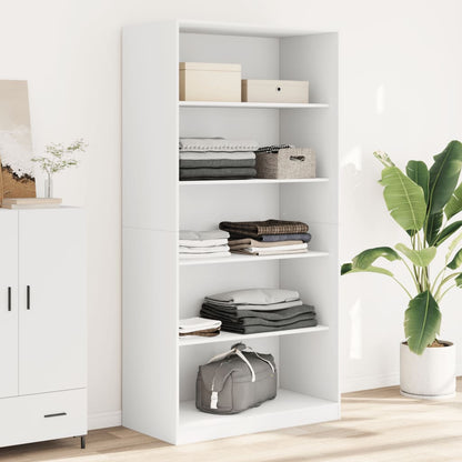 vidaXL Wardrobe White 100x50x200 cm Engineered Wood 1
