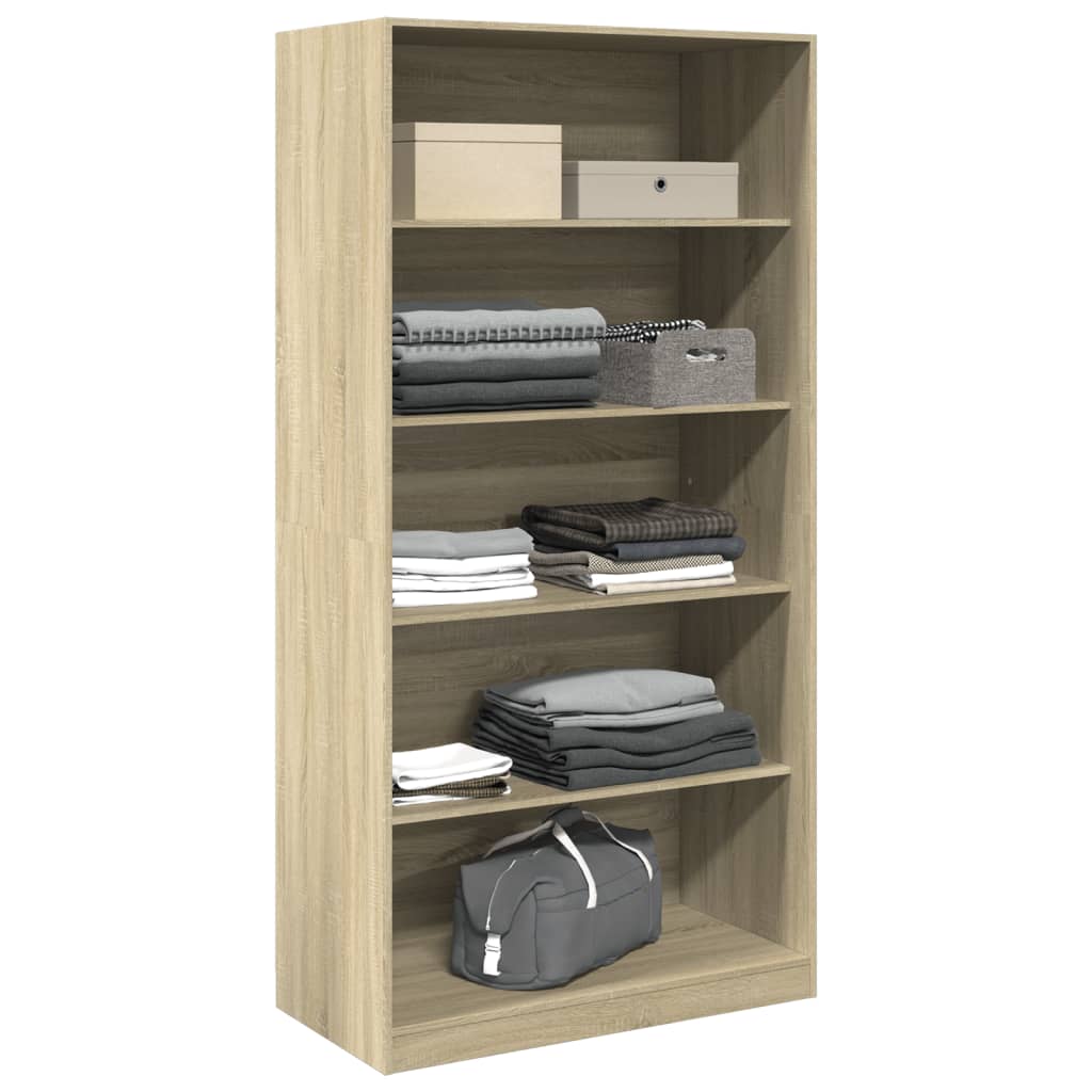 vidaXL Wardrobe Sonoma Oak 100x50x200 cm Engineered Wood 3