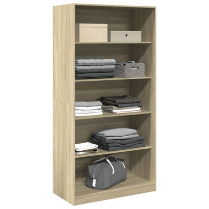 vidaXL Wardrobe Sonoma Oak 100x50x200 cm Engineered Wood 3