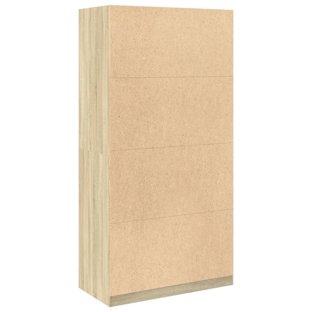 vidaXL Wardrobe Sonoma Oak 100x50x200 cm Engineered Wood 6
