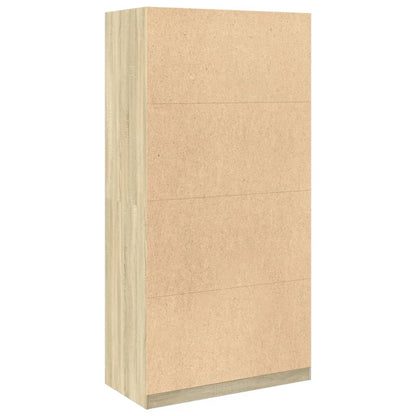 vidaXL Wardrobe Sonoma Oak 100x50x200 cm Engineered Wood 6