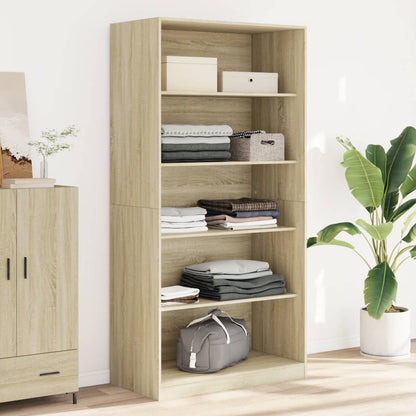 vidaXL Wardrobe Sonoma Oak 100x50x200 cm Engineered Wood 1