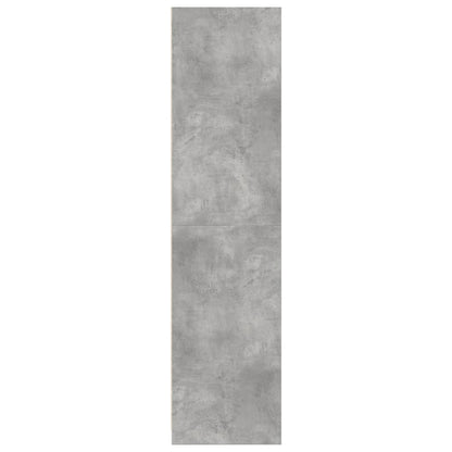 vidaXL Wardrobe Concrete Grey 100x50x200 cm Engineered Wood 5
