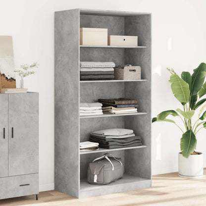 vidaXL Wardrobe Concrete Grey 100x50x200 cm Engineered Wood 1