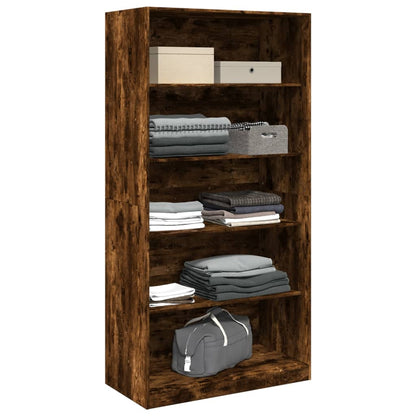 vidaXL Wardrobe Smoked Oak 100x50x200 cm Engineered Wood 3