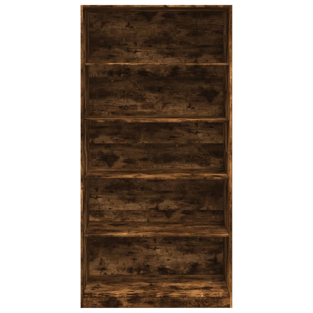 vidaXL Wardrobe Smoked Oak 100x50x200 cm Engineered Wood 4