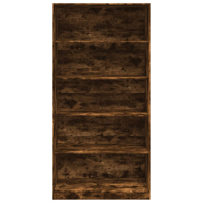 vidaXL Wardrobe Smoked Oak 100x50x200 cm Engineered Wood 4