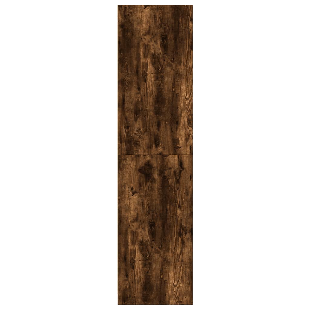 vidaXL Wardrobe Smoked Oak 100x50x200 cm Engineered Wood 5