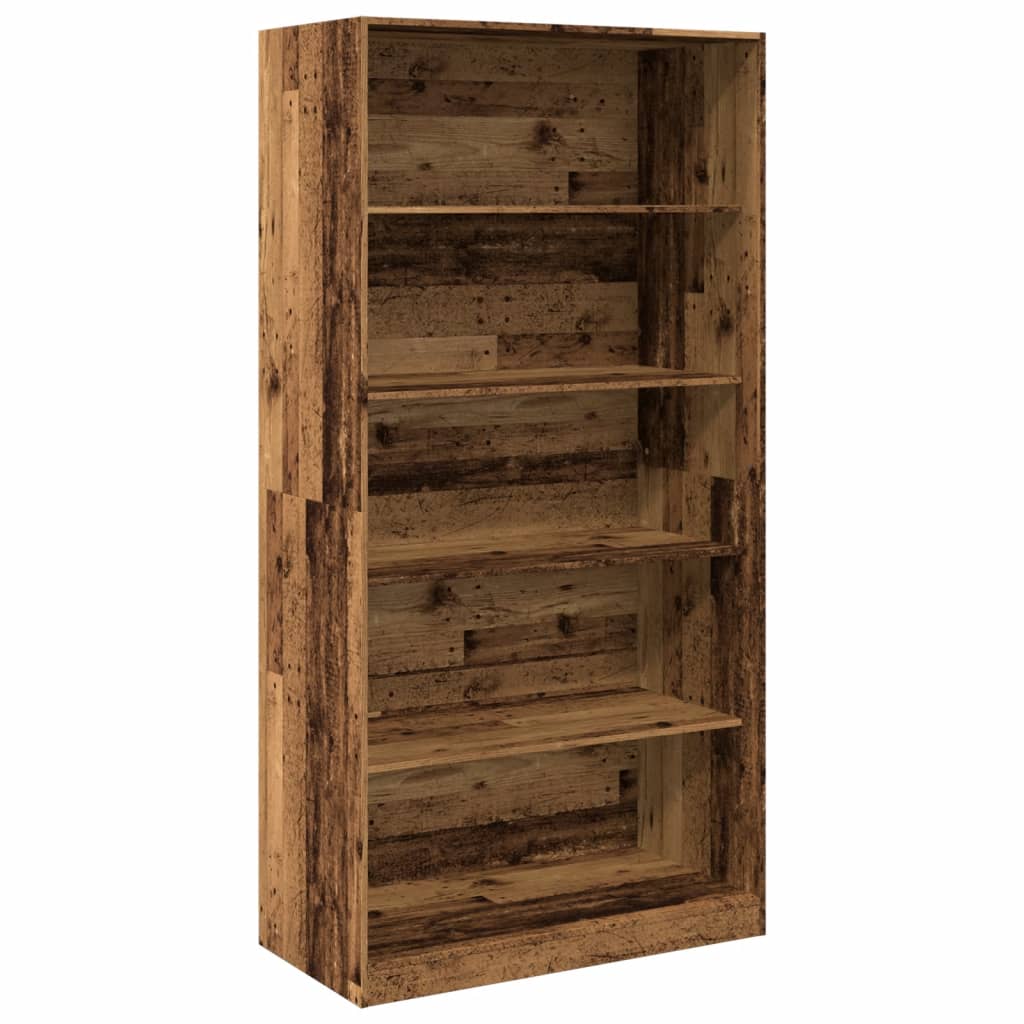 vidaXL Wardrobe Old Wood 100x50x200 cm Engineered Wood 2