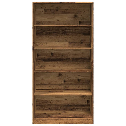 vidaXL Wardrobe Old Wood 100x50x200 cm Engineered Wood 4