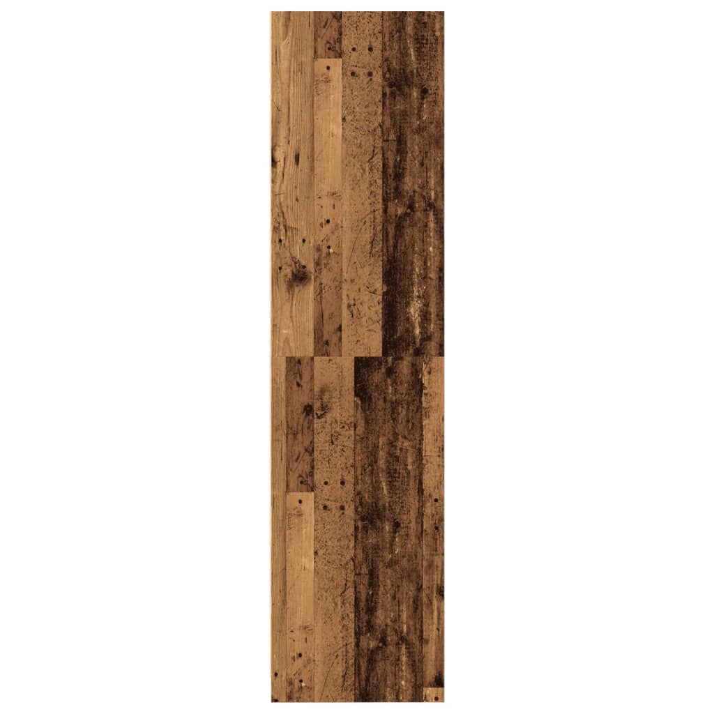 vidaXL Wardrobe Old Wood 100x50x200 cm Engineered Wood 5