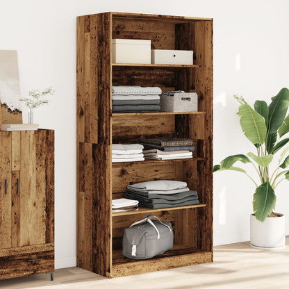 vidaXL Wardrobe Old Wood 100x50x200 cm Engineered Wood 1