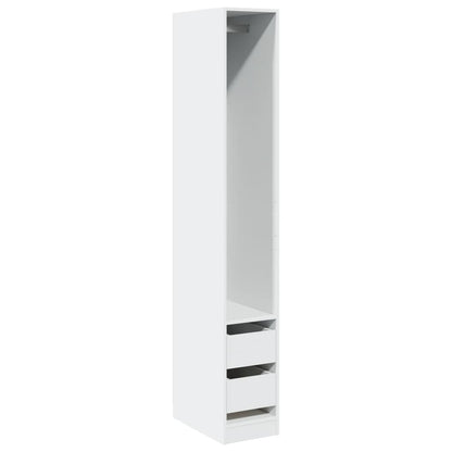 vidaXL Wardrobe White 30x50x200 cm Engineered Wood 2