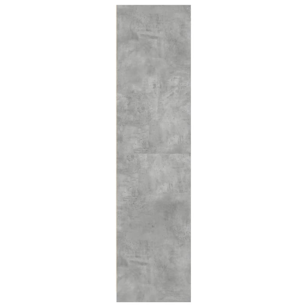 vidaXL Wardrobe Concrete Grey 30x50x200 cm Engineered Wood 6