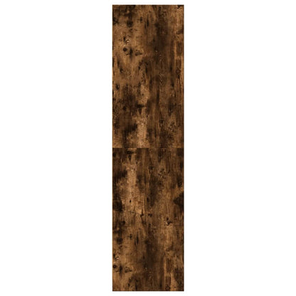 vidaXL Wardrobe Smoked Oak 30x50x200 cm Engineered Wood 6