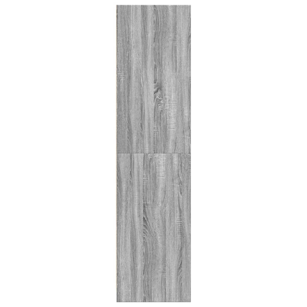 vidaXL Wardrobe Grey Sonoma 30x50x200 cm Engineered Wood 6