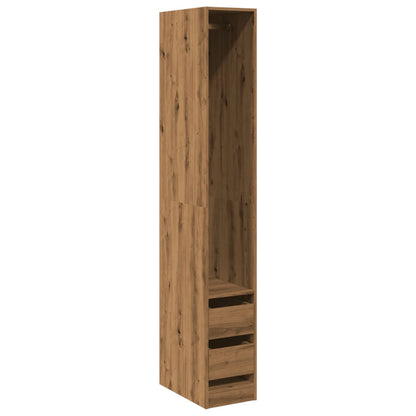 vidaXL Wardrobe Artisian Oak 30x50x200 cm Engineered Wood 2