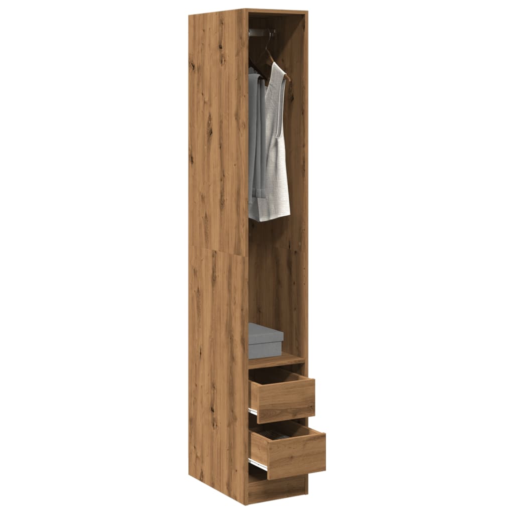 vidaXL Wardrobe Artisian Oak 30x50x200 cm Engineered Wood 1