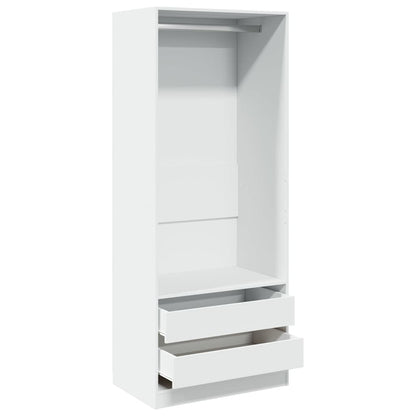 vidaXL Wardrobe White 80x50x200 cm Engineered Wood 5
