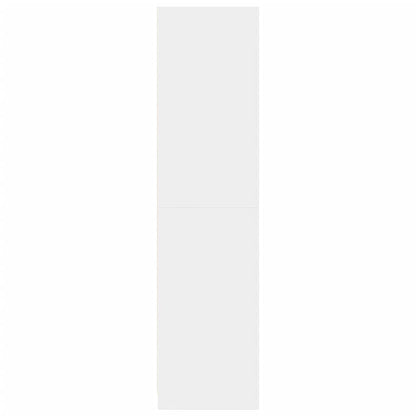 vidaXL Wardrobe White 80x50x200 cm Engineered Wood 6