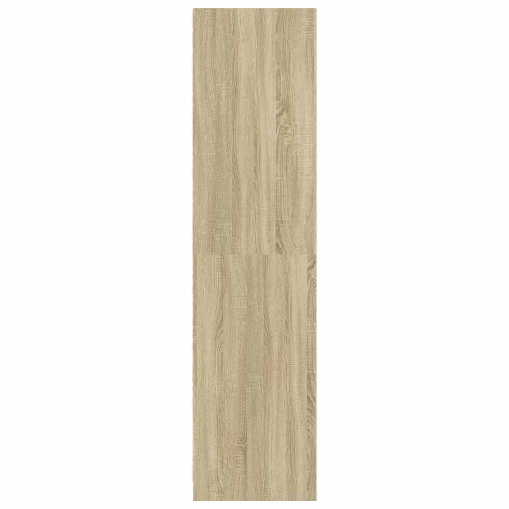 vidaXL Wardrobe Sonoma Oak 80x50x200 cm Engineered Wood 6