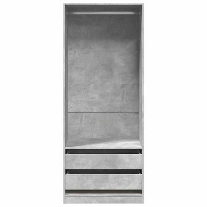 vidaXL Wardrobe Concrete Grey 80x50x200 cm Engineered Wood 4