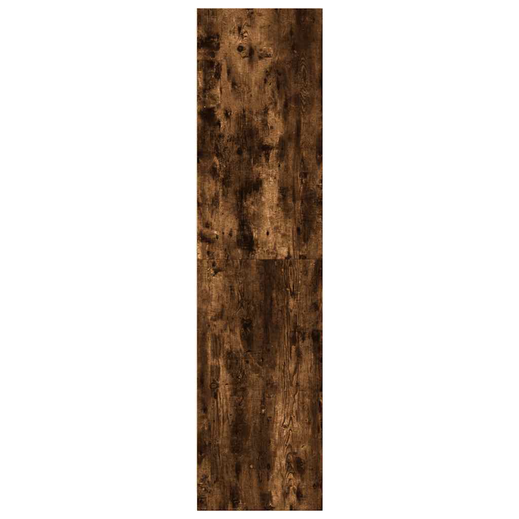 vidaXL Wardrobe Smoked Oak 80x50x200 cm Engineered Wood 6