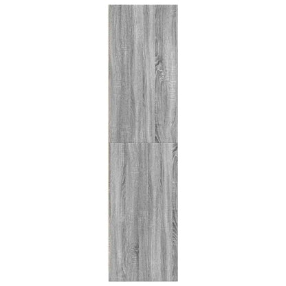 vidaXL Wardrobe Grey Sonoma 80x50x200 cm Engineered Wood 6