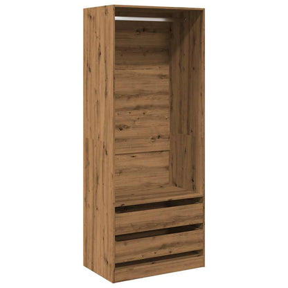 vidaXL Wardrobe Artisian Oak 80x50x200 cm Engineered Wood 2