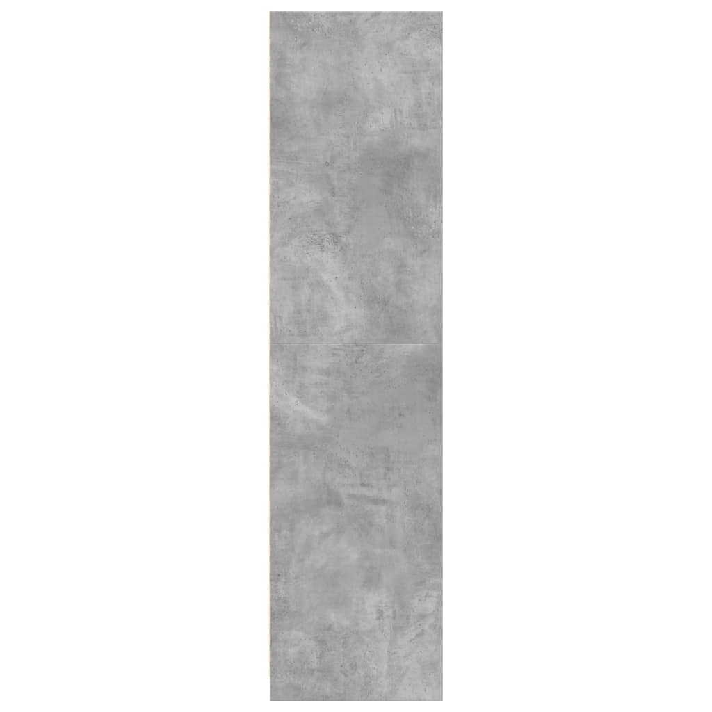 vidaXL Wardrobe Concrete Grey 80x50x200 cm Engineered Wood 5