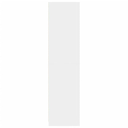 vidaXL Wardrobe White 100x50x200 cm Engineered Wood 5