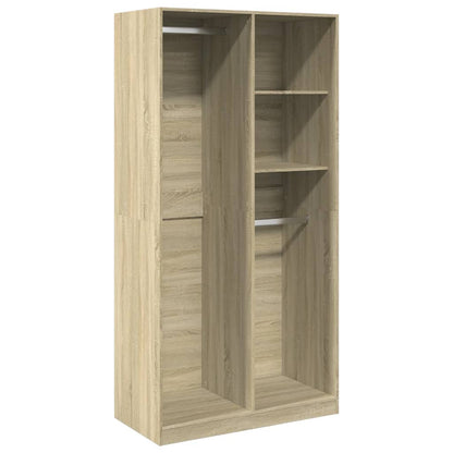 vidaXL Wardrobe Sonoma Oak 100x50x200 cm Engineered Wood 2