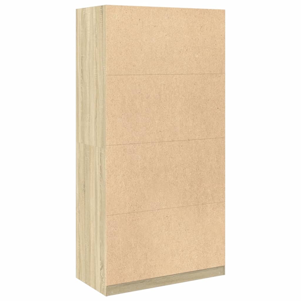 vidaXL Wardrobe Sonoma Oak 100x50x200 cm Engineered Wood 6