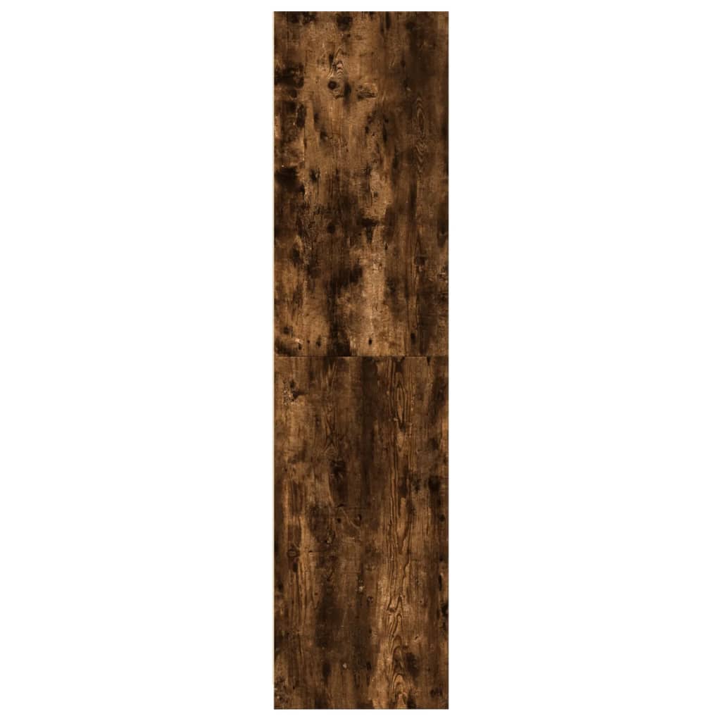 vidaXL Wardrobe Smoked Oak 100x50x200 cm Engineered Wood 5