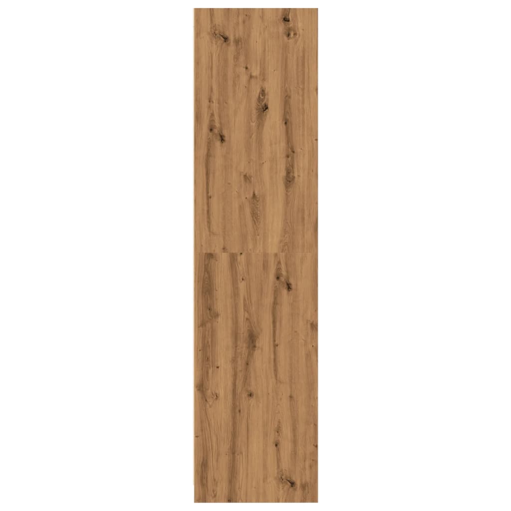 vidaXL Wardrobe Artisian Oak 100x50x200 cm Engineered Wood 5
