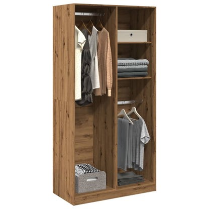 vidaXL Wardrobe Artisian Oak 100x50x200 cm Engineered Wood 1