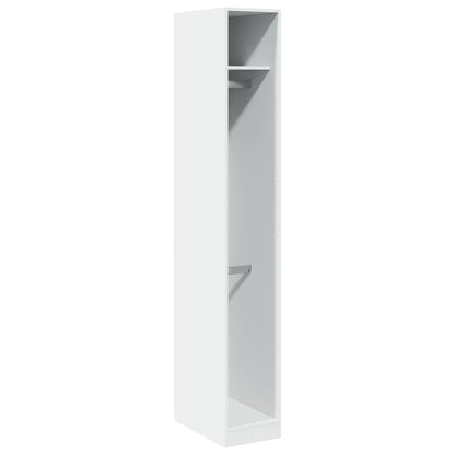 vidaXL Wardrobe White 30x50x200 cm Engineered Wood 2
