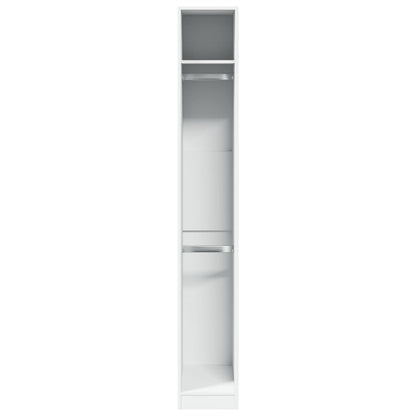 vidaXL Wardrobe White 30x50x200 cm Engineered Wood 4