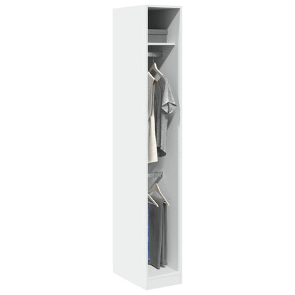 vidaXL Wardrobe White 30x50x200 cm Engineered Wood 1